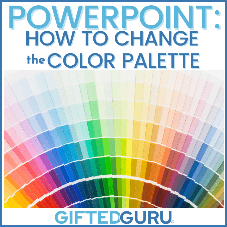 Changing the Color Palette in Microsoft Office Gifted Guru