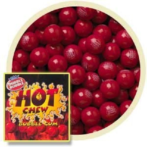 HOT CINNAMON / HOT CHEW GUM BALLS, 5 LBS, GENUINE DUBBLE BUBBLE GUM