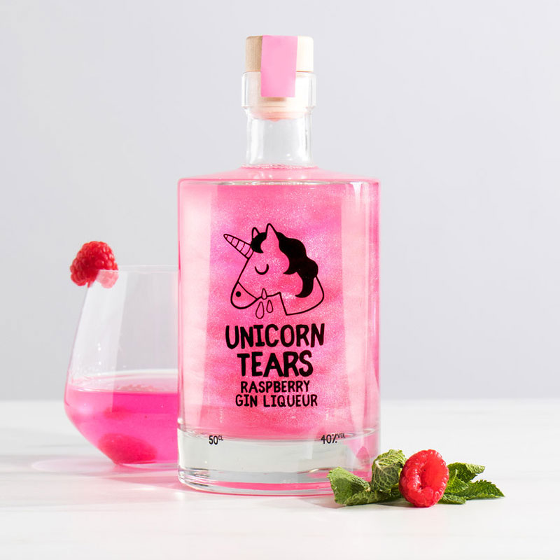 Unicorn Tears Raspberry Gin Liqueur GiftsXoXo