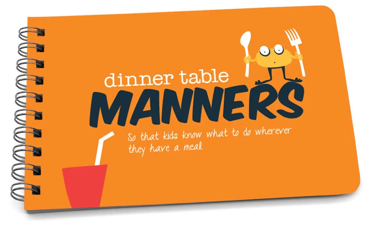 Papersalt Dinner Table Manners Book. A Guide to Table Manners for Kids