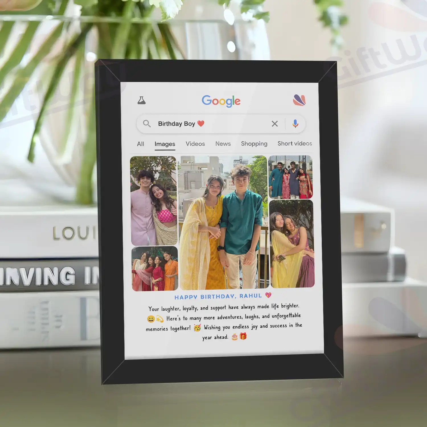Giftway Google Birthday Frame Gift Idea for Boyfriend Birthday