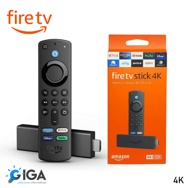 FIRE TV STICK 4K CON CONTROL PARA TV GIGA soluciones informáticas