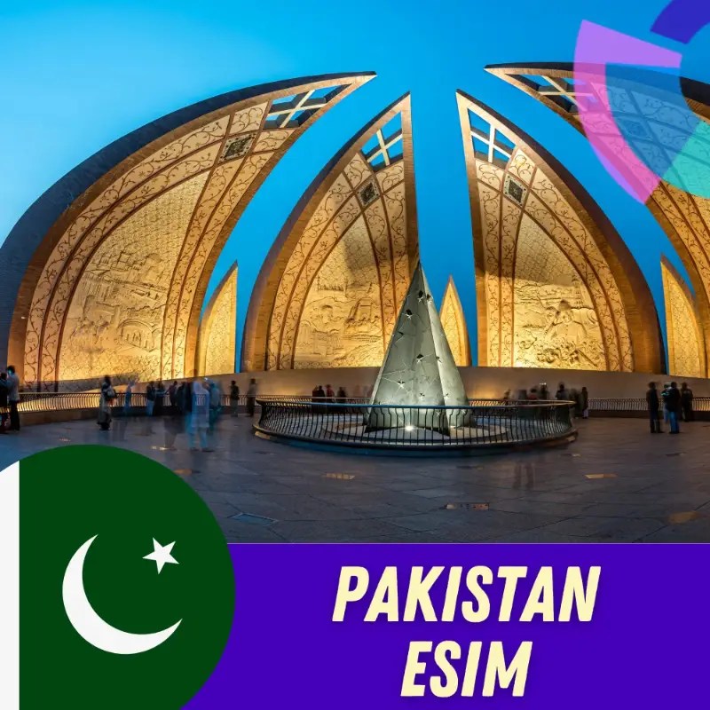 Pakistan eSIM Prepaid data plan for traverlers Gigago