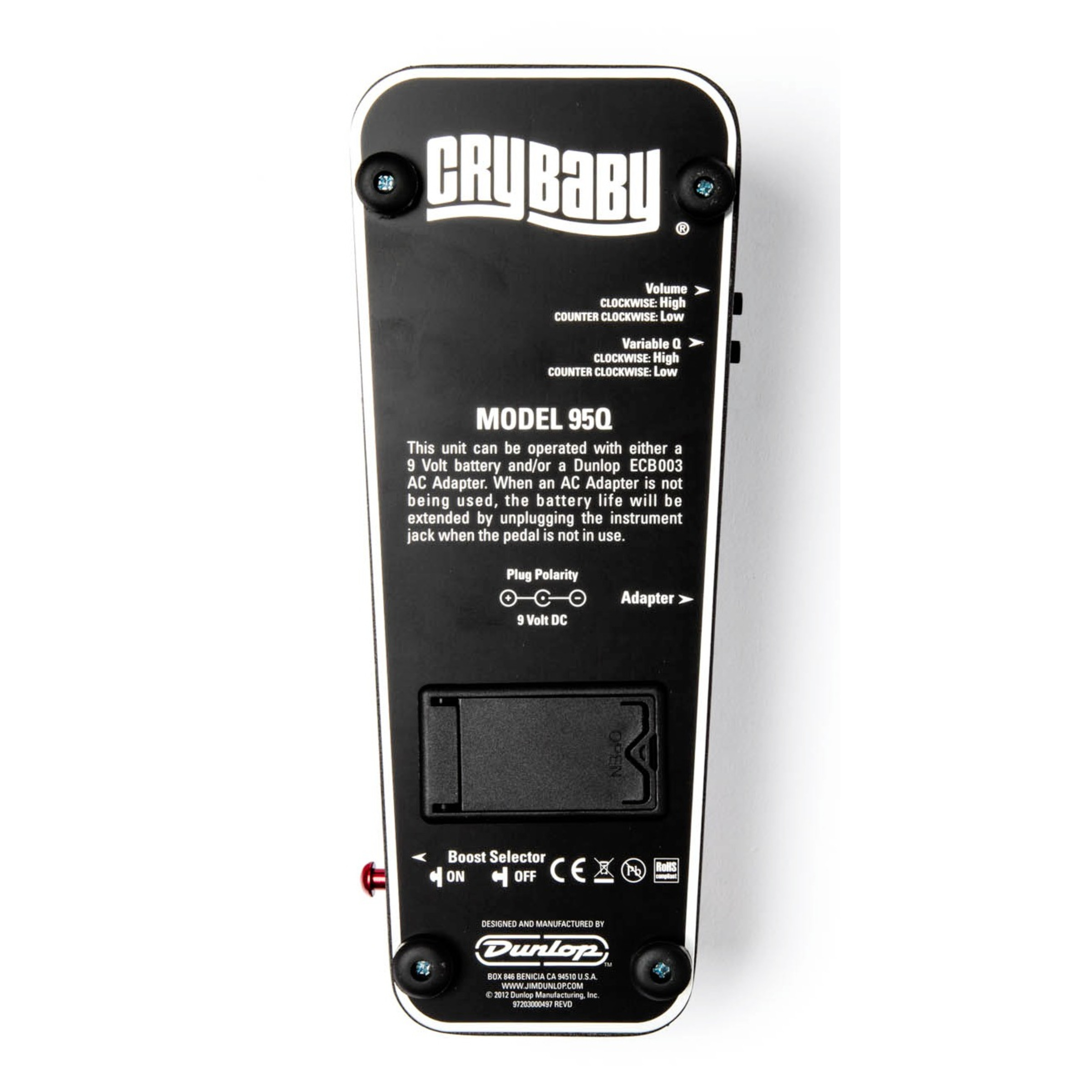 Dunlop Tom Morello Cry Baby Wah Pedal GigGear