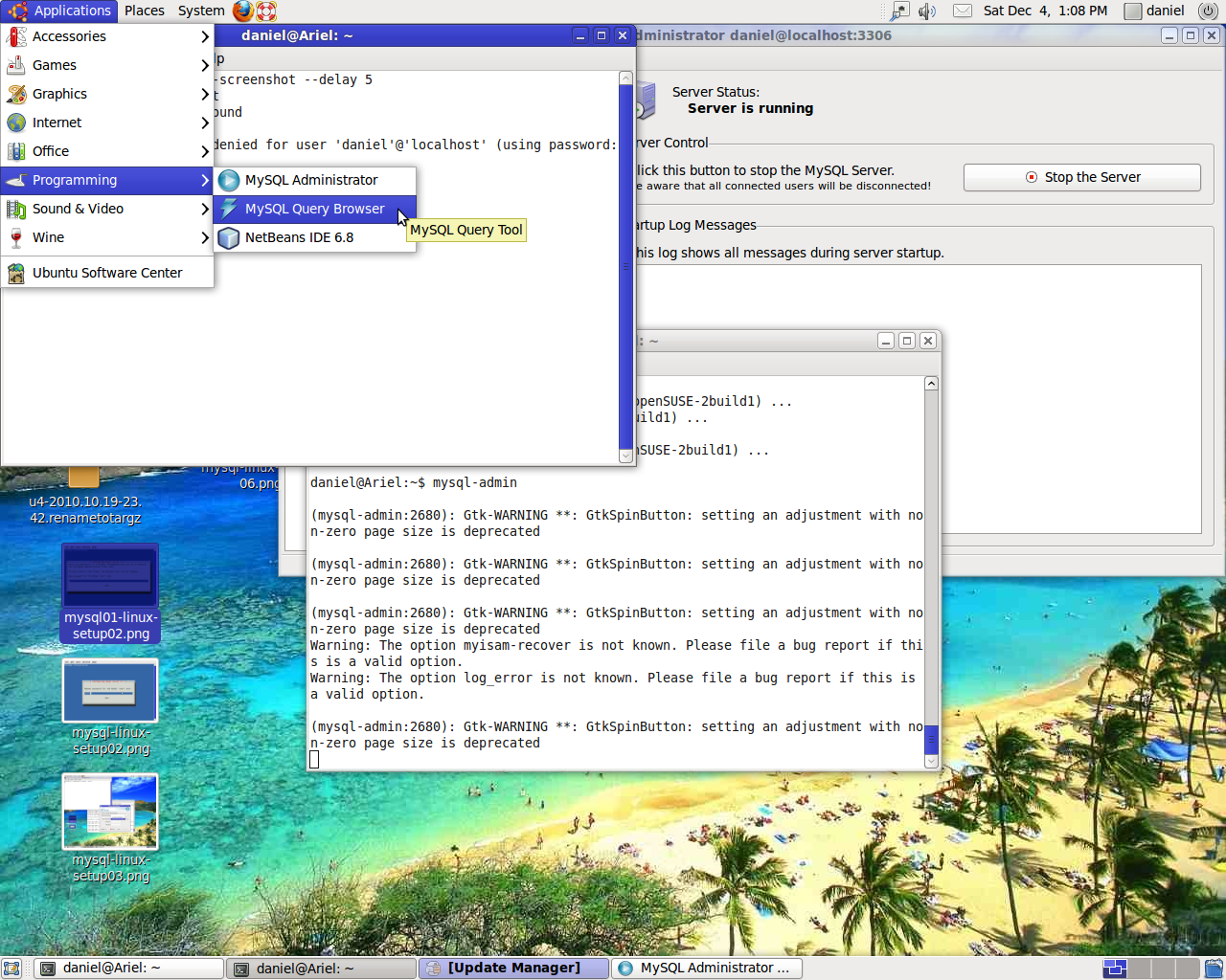 Gigi's Computer Corner Setting up MySQL 5.1.41 on Ubuntu 10.04 LTS
