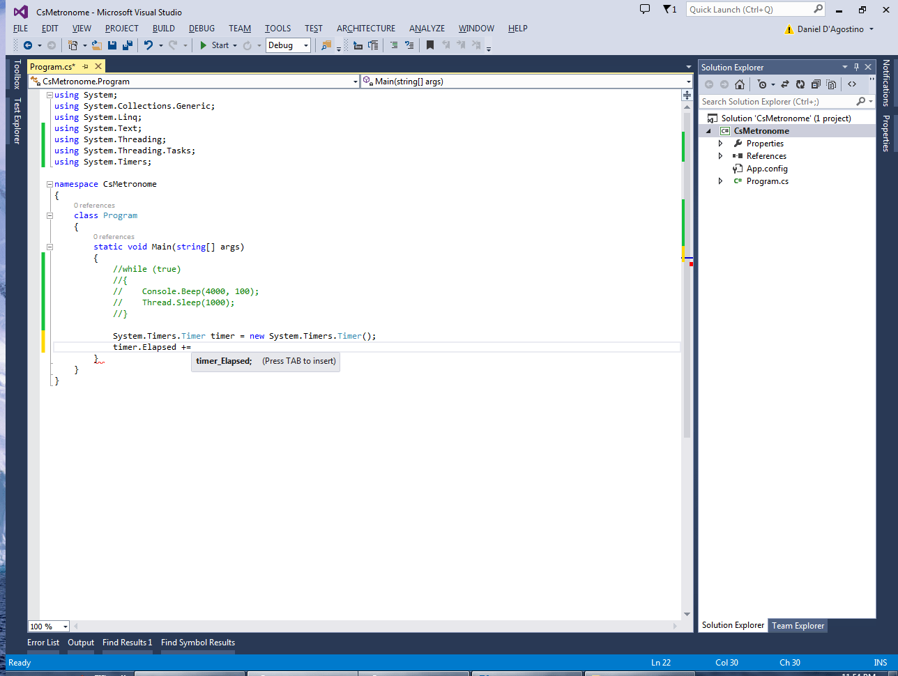 C Metronome with Timers and Beeps Gigi Labs