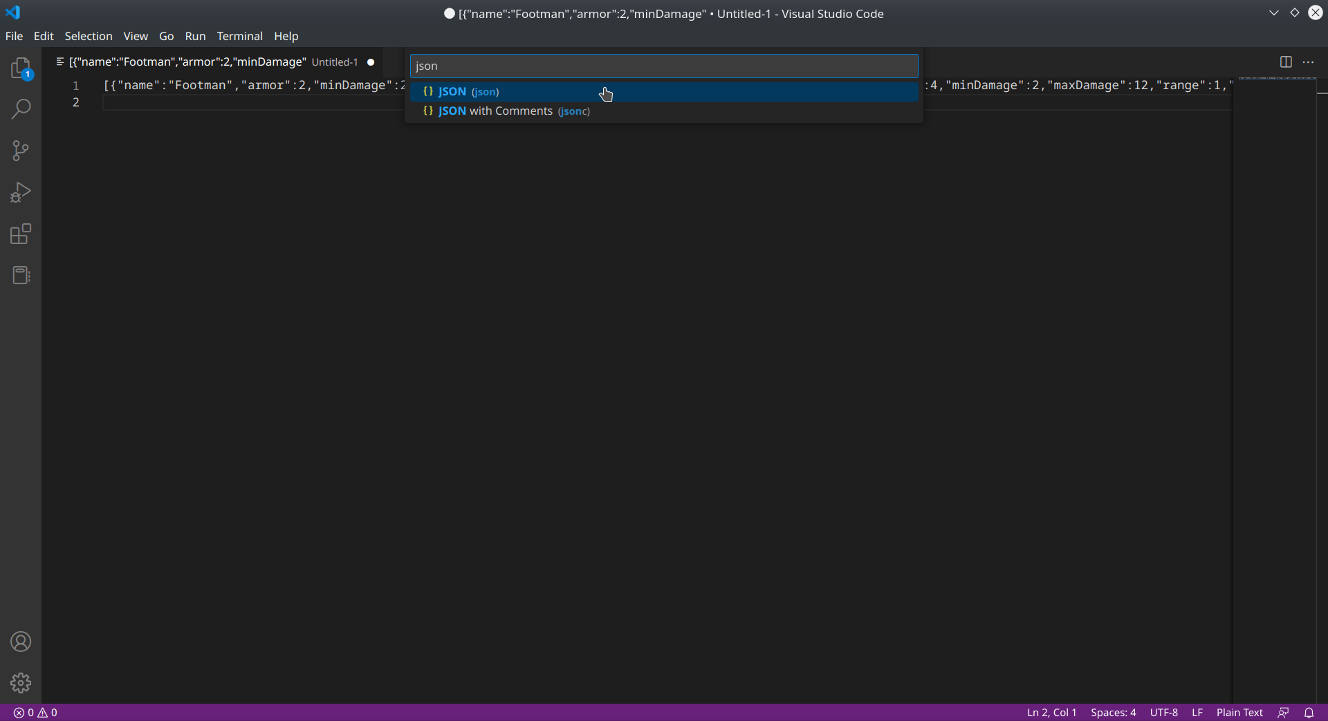 Formatting JSON in Visual Studio Code Gigi Labs