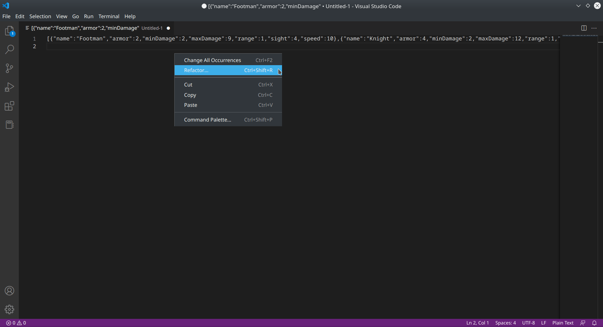 Formatting JSON in Visual Studio Code Gigi Labs