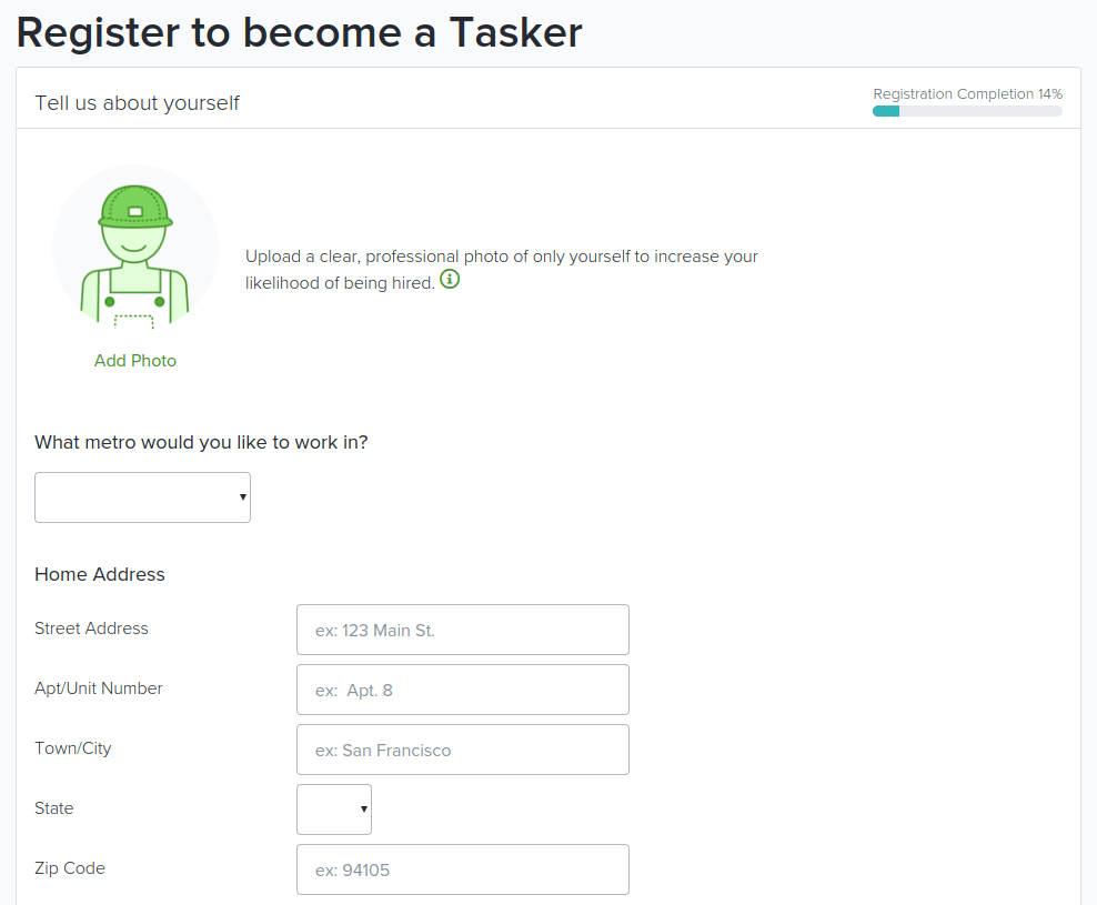 Cómo convertirse en un tasker de TaskRabbit GiGonway