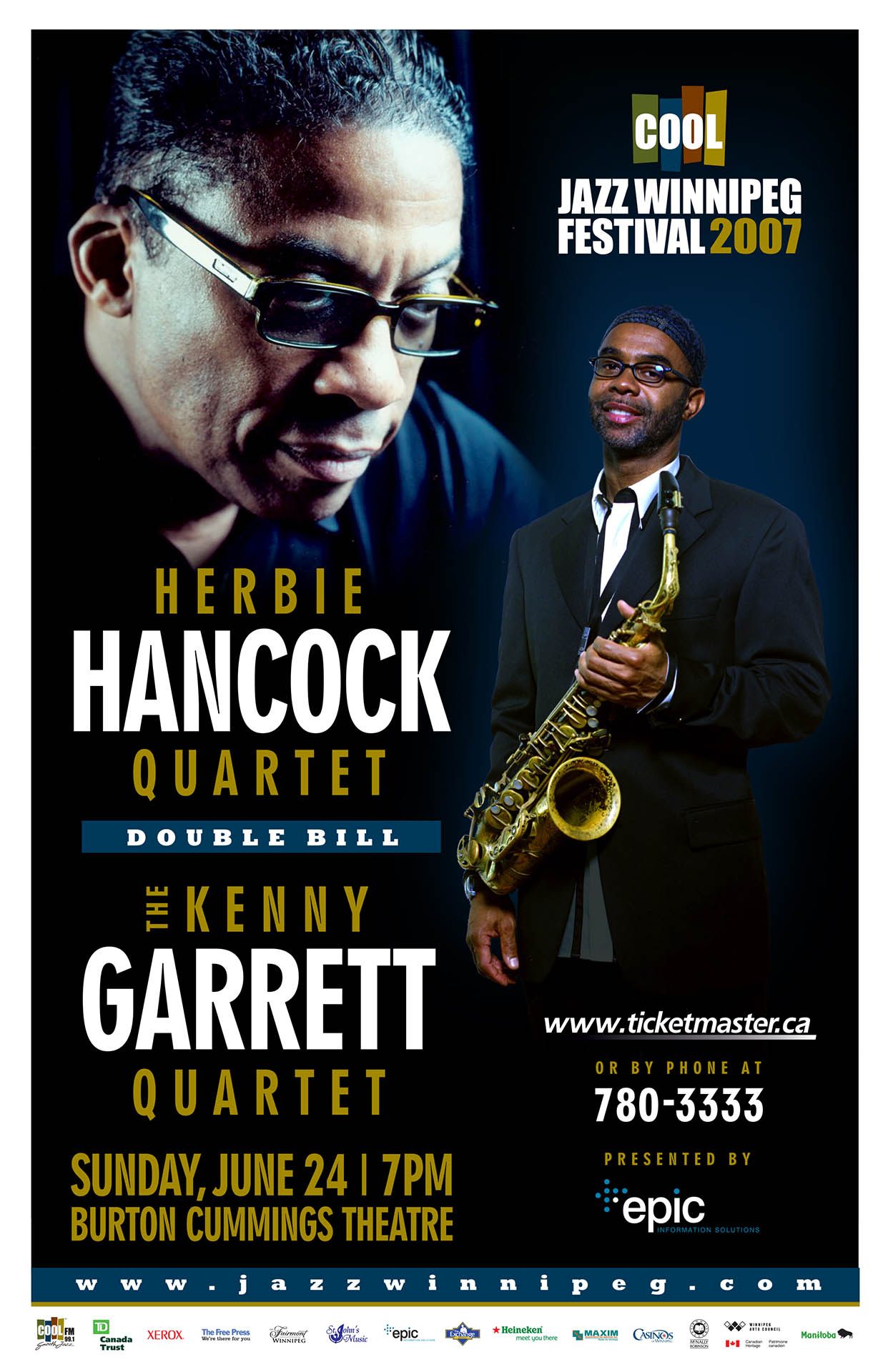 HERBIE HANCOCK & KENNY GARRETT 2007 Gig Posters 204