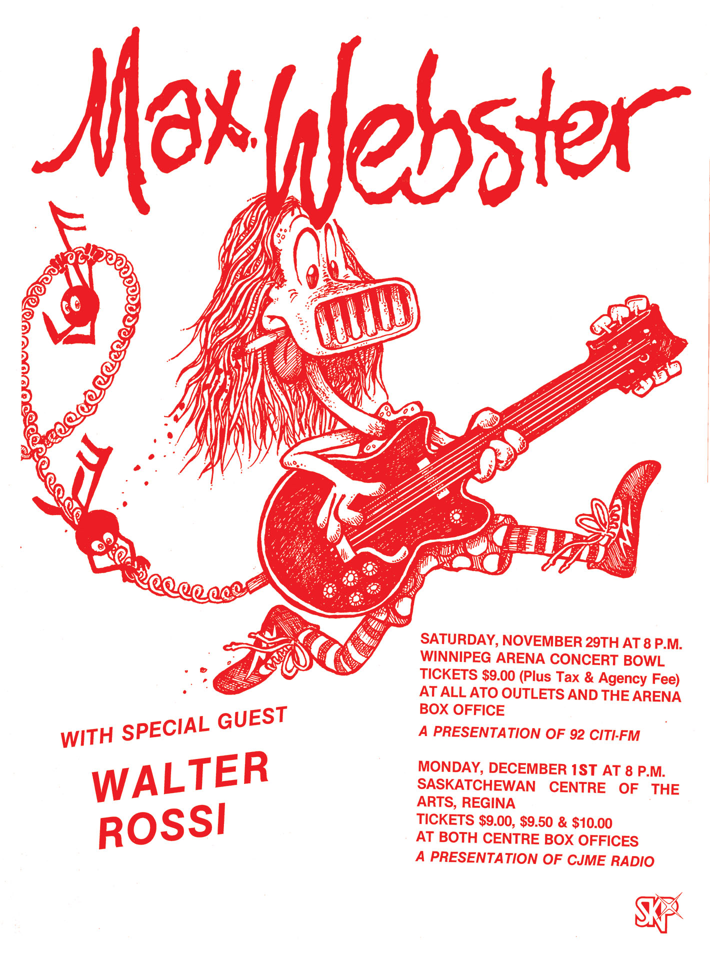 MAX WEBSTER 1980 Gig Posters 204
