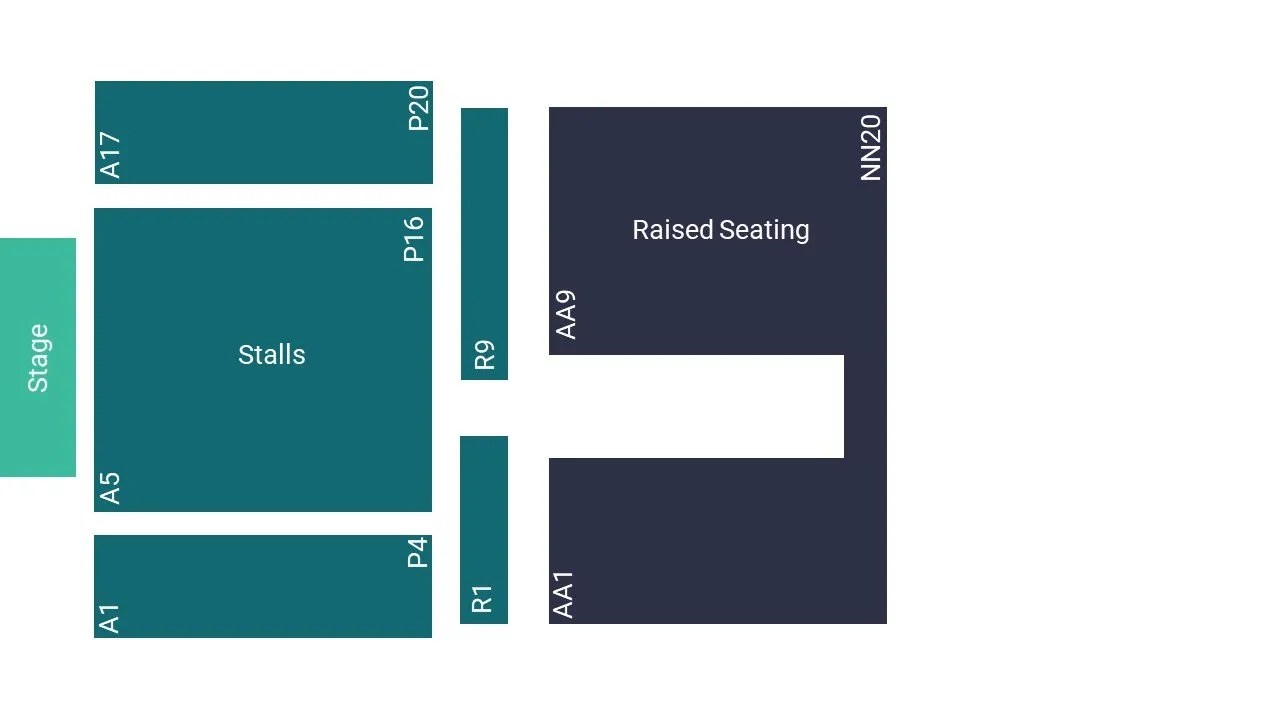 Exeter Corn Exchange Seating Map