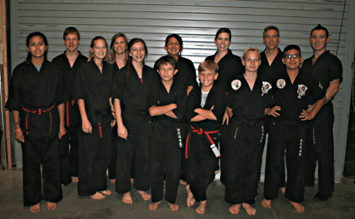 Extreme Martial Arts graduating class performs at the Safford Center