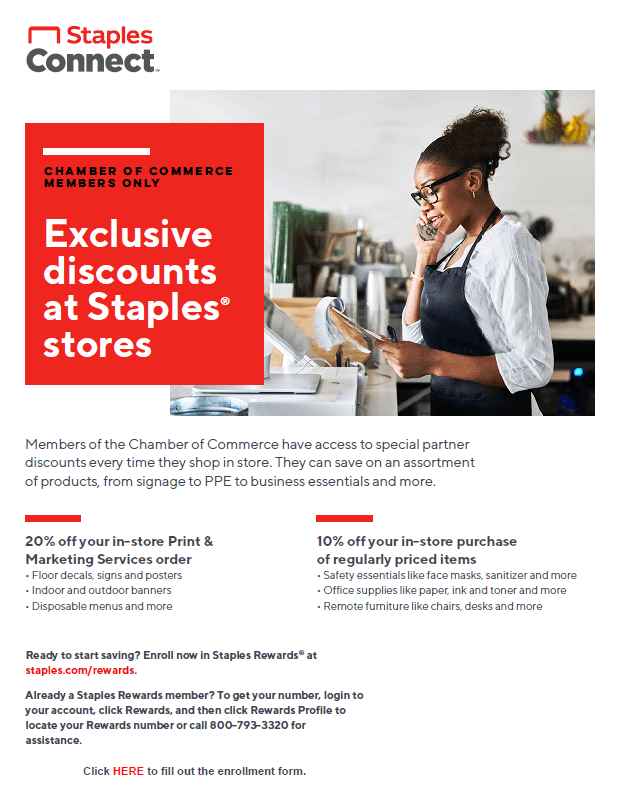 Staples Connect Ready to Start Saving? Check out the Staples Chamber Rewards Program! Hot