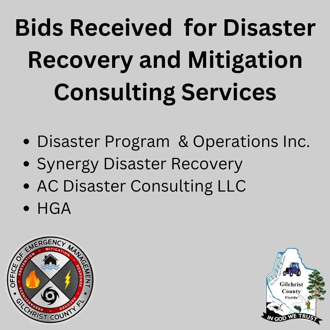 Bids/RFP’s Gilchrist County Board of County Commissioners Official