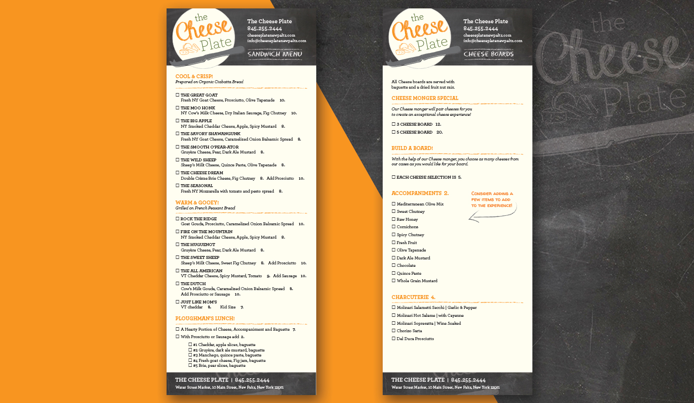 Gilday Creative Branding Cheese Plate of New Paltz, Ny