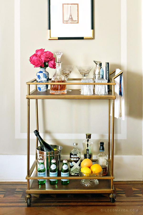 BAR CART STYLE Gilded Maven by Catherine Kung