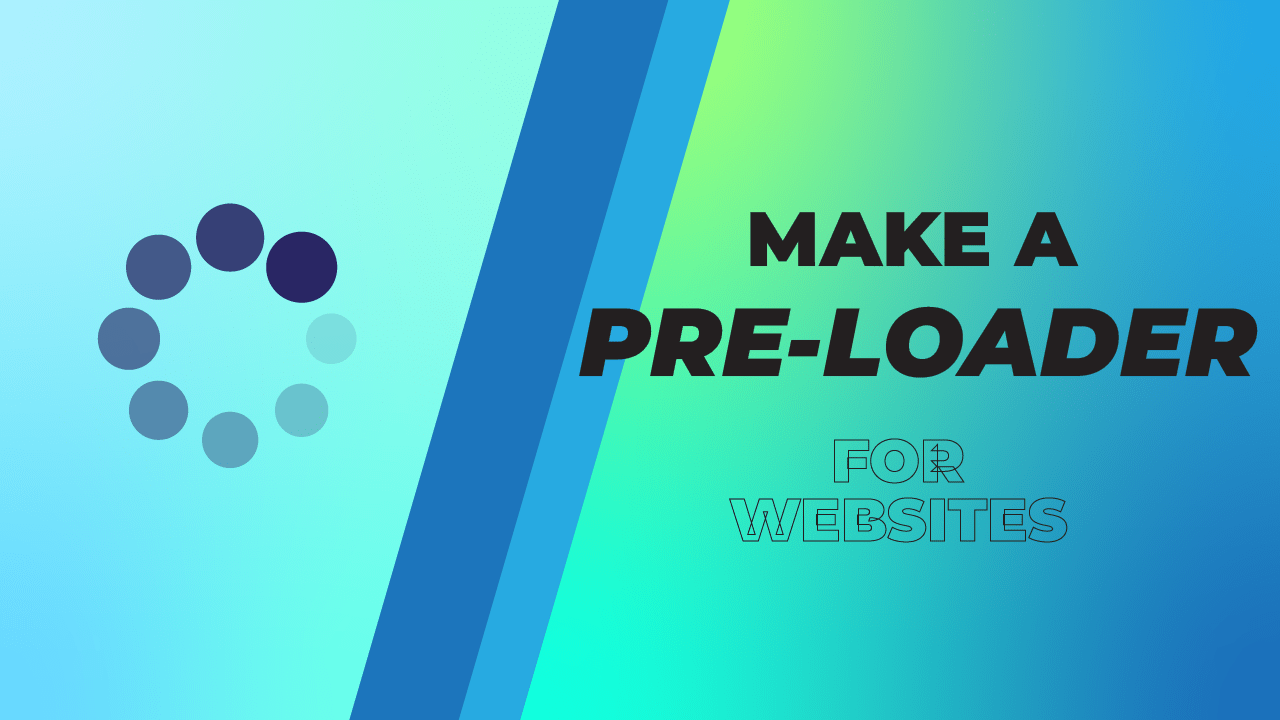 How to Easily Make a PreLoading Screen for sites Gilect Blog
