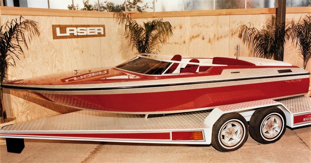 Laser Red Silver Boat Show GILFLITE Boats