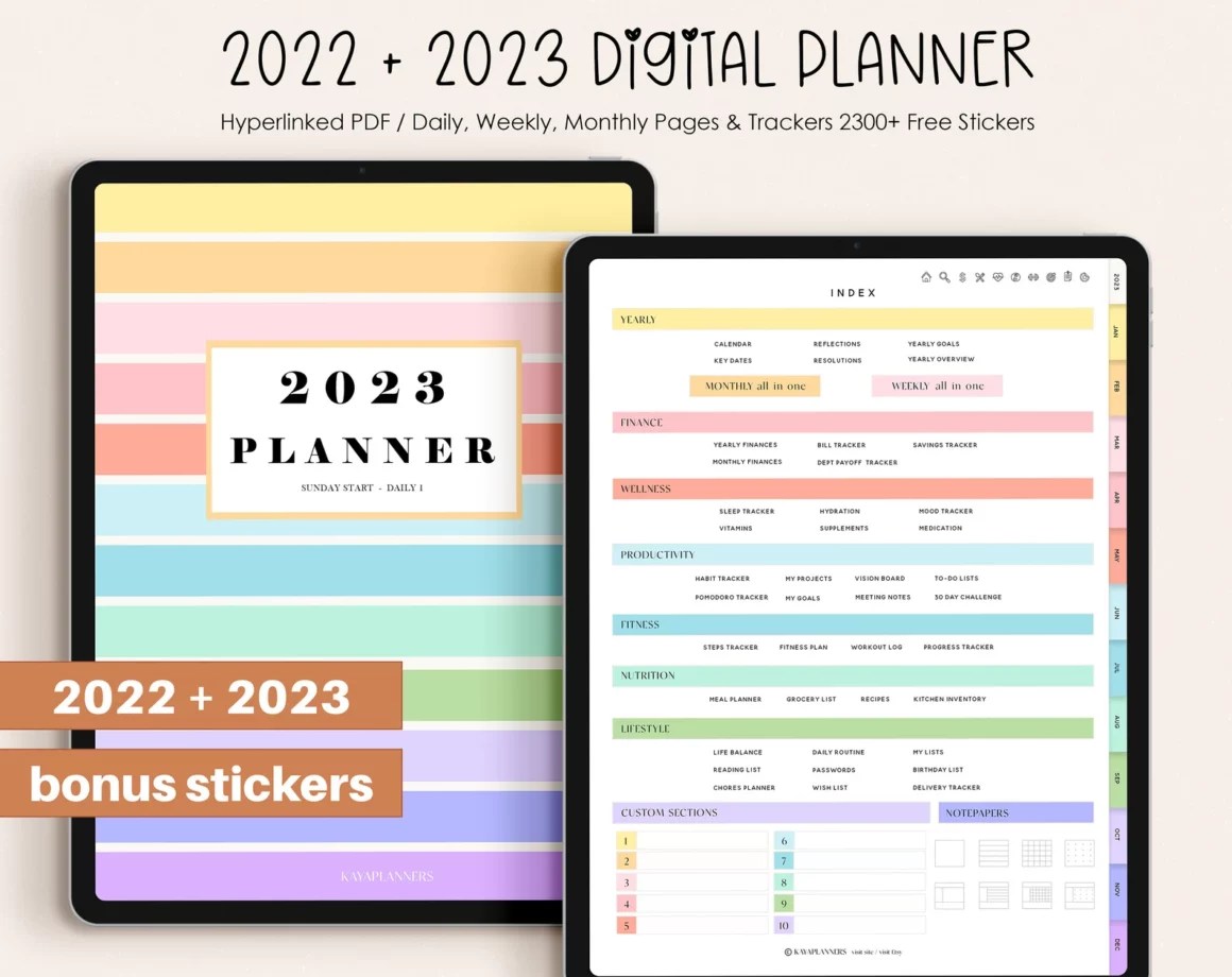 Top 26 Best Digital Planners for GoodNotes (Free & Paid) Inspiration & Productivity for Everyone