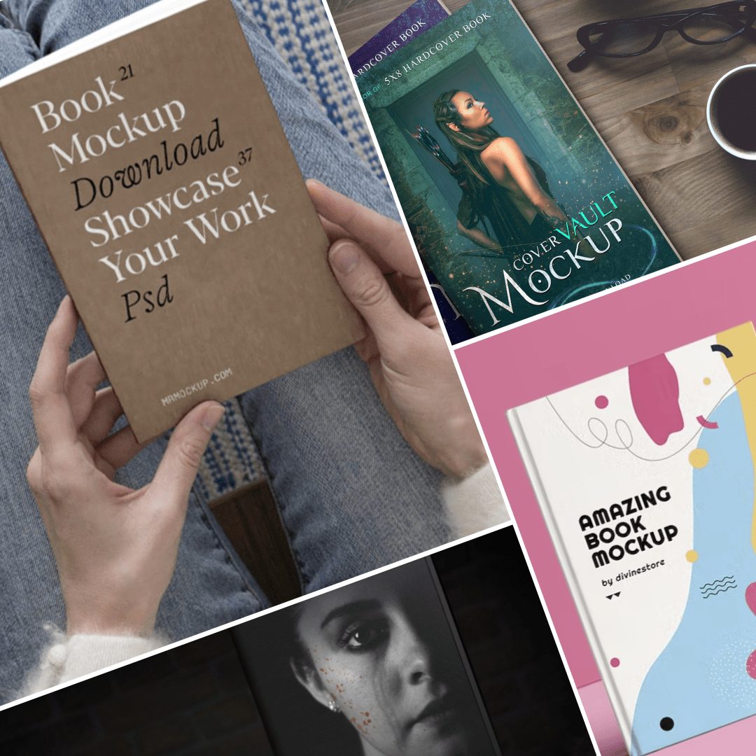 20 Book Cover Mockups for