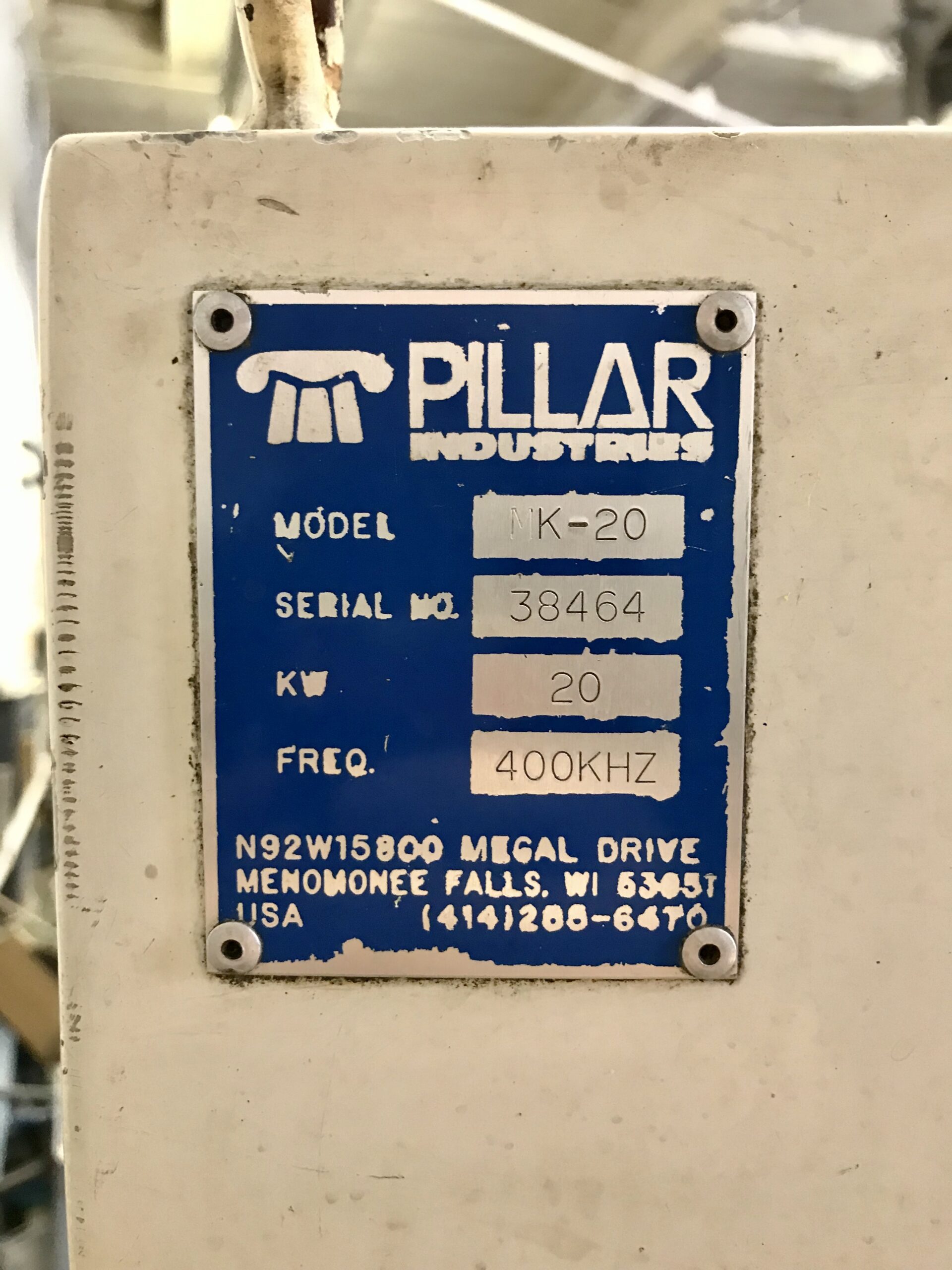 Pillar Mk20 20kW Induction Heater Giltron, Inc.