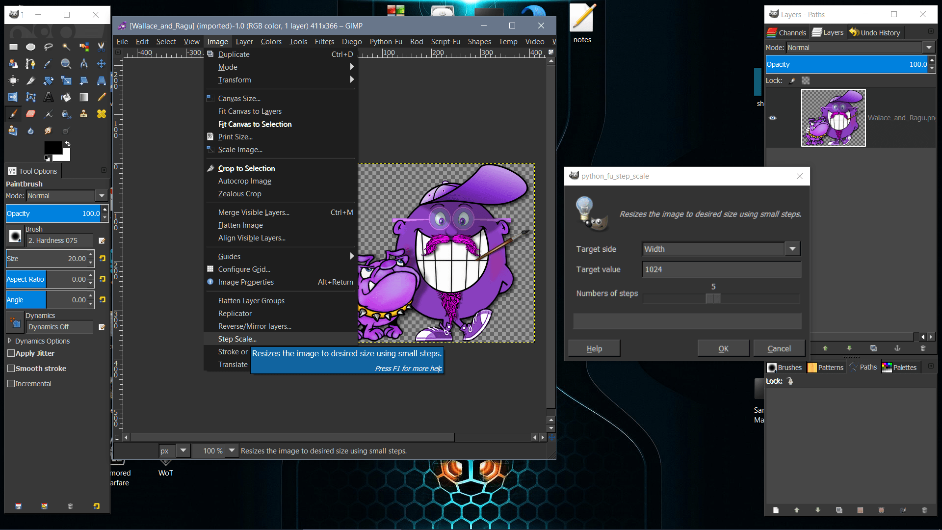 Enlarge photos? • GIMP Chat