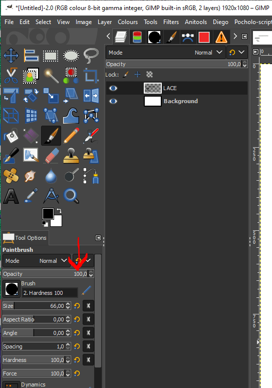 ERASER ERROR • GIMP Chat