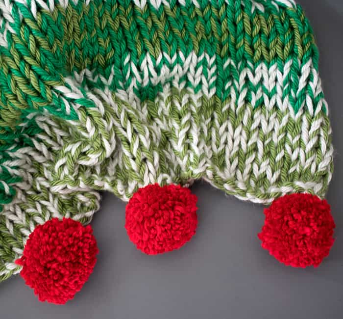 Holiday Throw Knitting Pattern