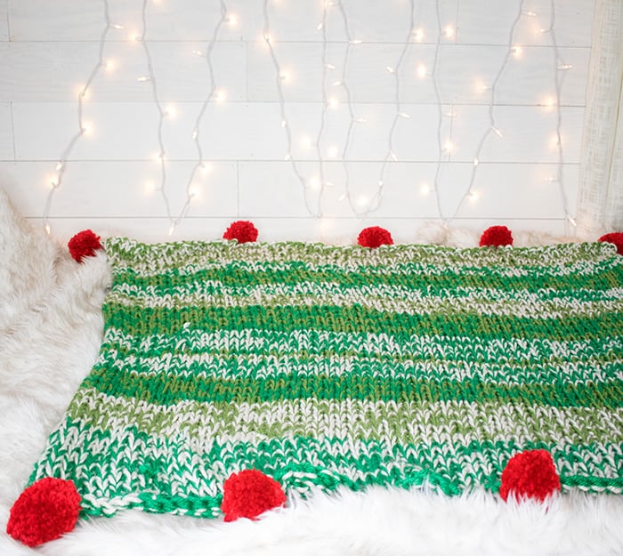 Holiday Throw Knitting Pattern