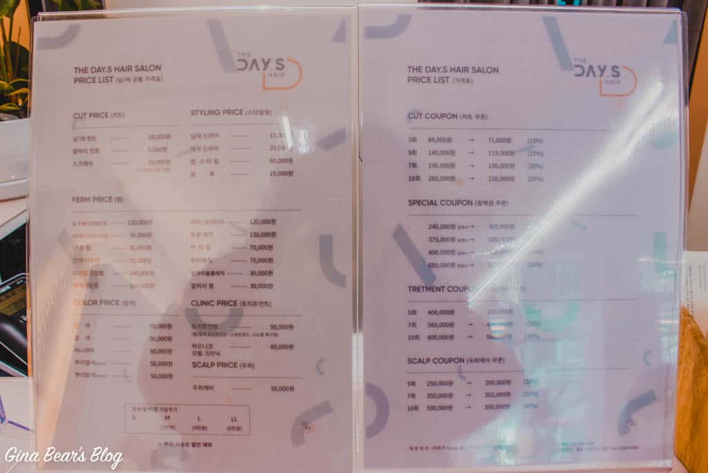 The Days Hair Salon in Hongdae Gina Bear's Blog