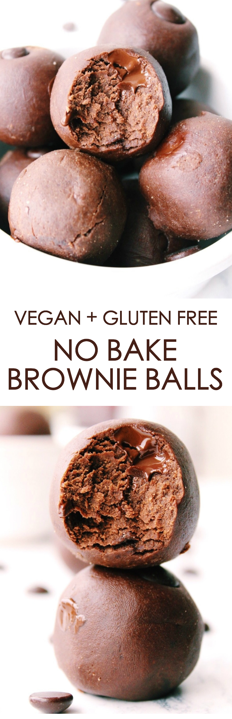 No Bake Brownie Balls {vegan, gluten free, dairy free) Gina Burgess
