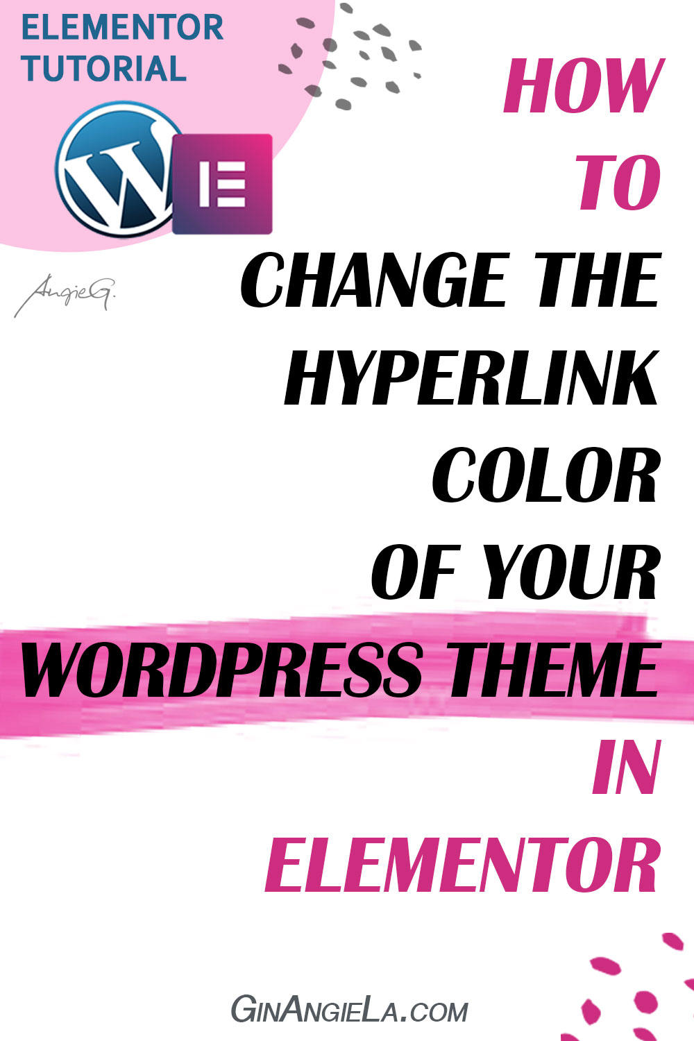 How To Change The Hyperlink Color In Elementor For WordPress Theme