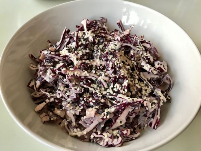 Röd Coleslaw Med Asiatisk Touch – Ginaskitchen