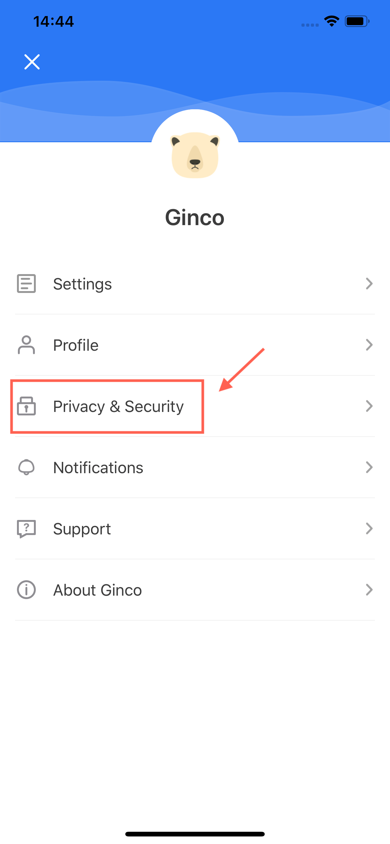How can I show my private key? 株式会社Ginco