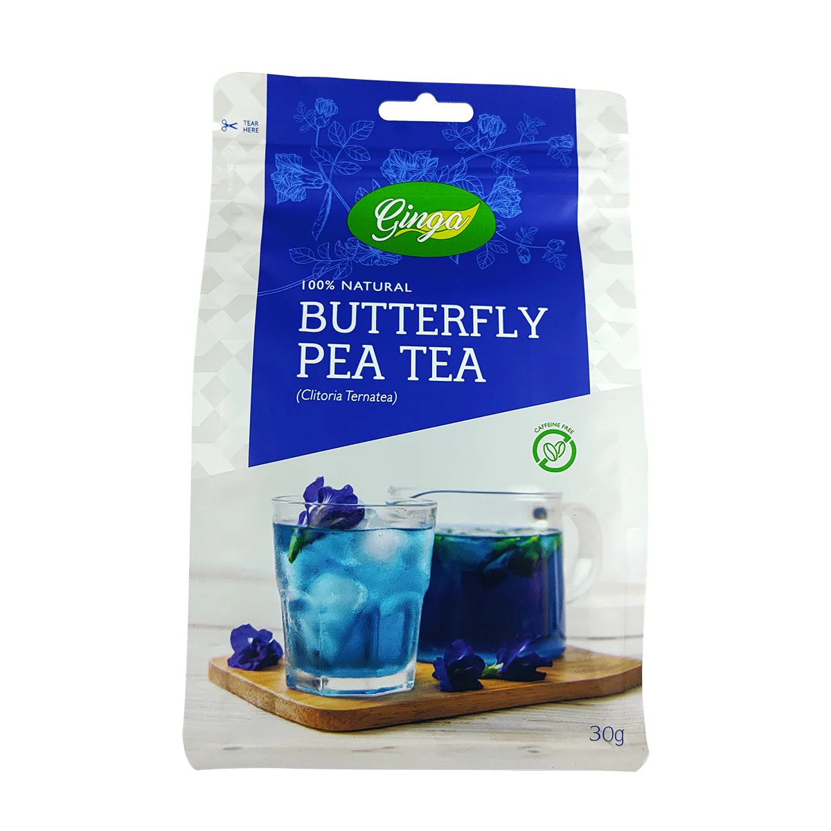 BUTTERFLY PEA TEA DRIED FLOWERS 30G Ginga Food