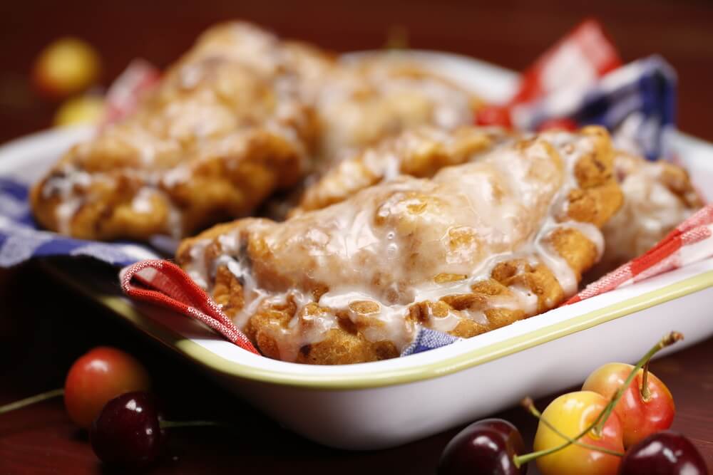 Glazed Fried Cherry Hand Pies Ginger and Baker