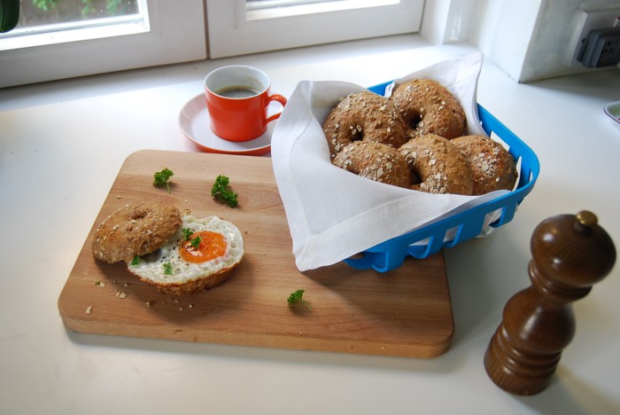 Bagels easy does it!