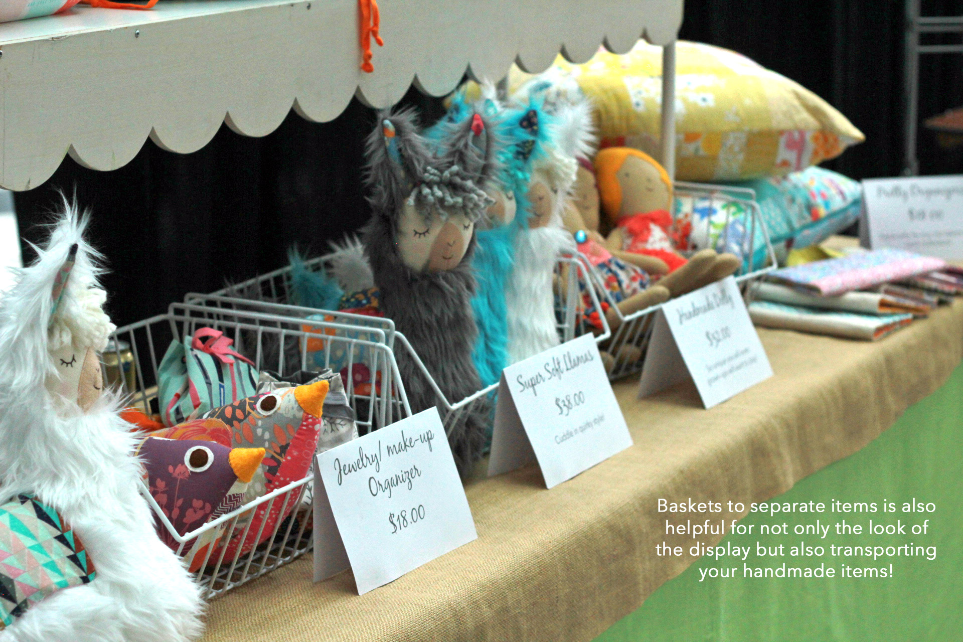 How to set up a Simple Craft Show Table that looks great! Gingercake