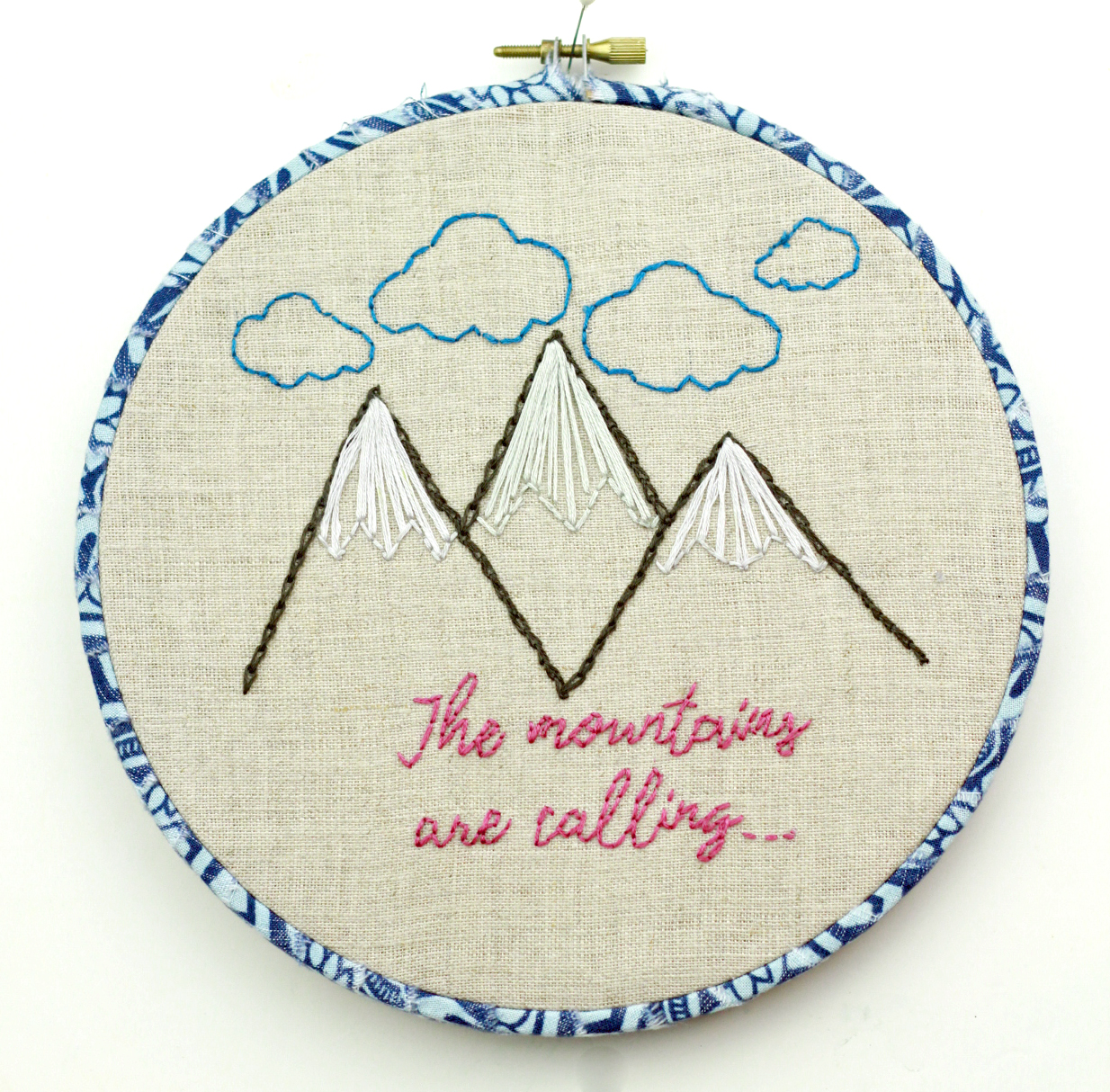 The Mountains are Calling Embroidery! Gingercake
