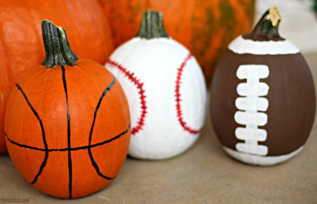 Sports Pumpkins A Fun Craft For Kids To Decorate For Halloween