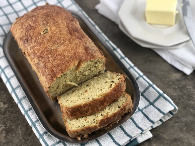 Keto Garlic Cheese Herb Bread Keto Bread The Whole