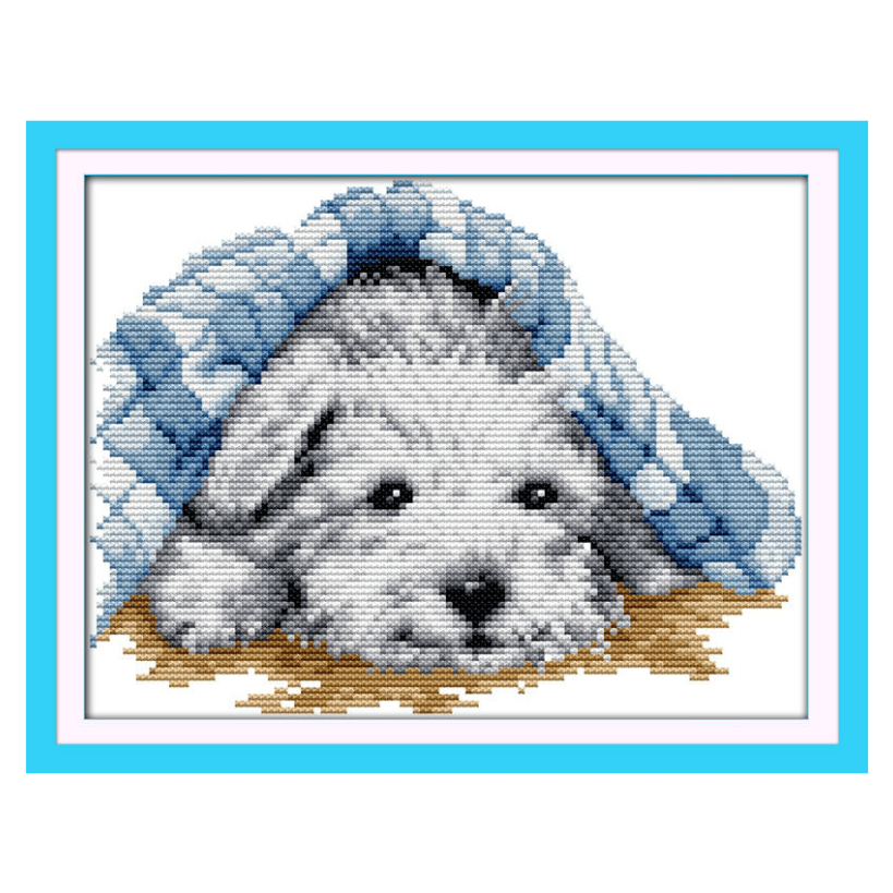 Lovely Small Dog Counted Or Stamped Cross Stitch Kit Ginger Plaza