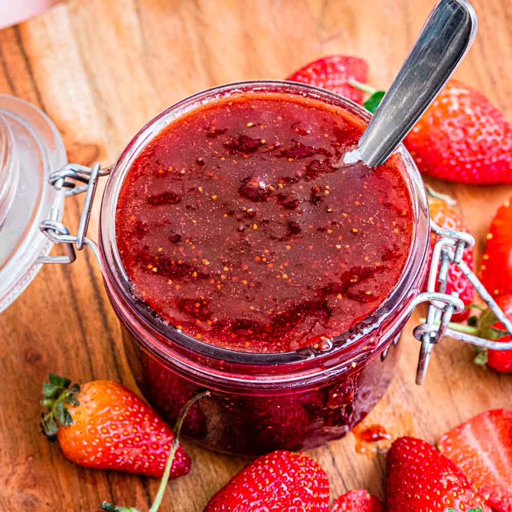 Easy Strawberry Jam recipe Instant Pot Strawberry Jam Ginger Skillet