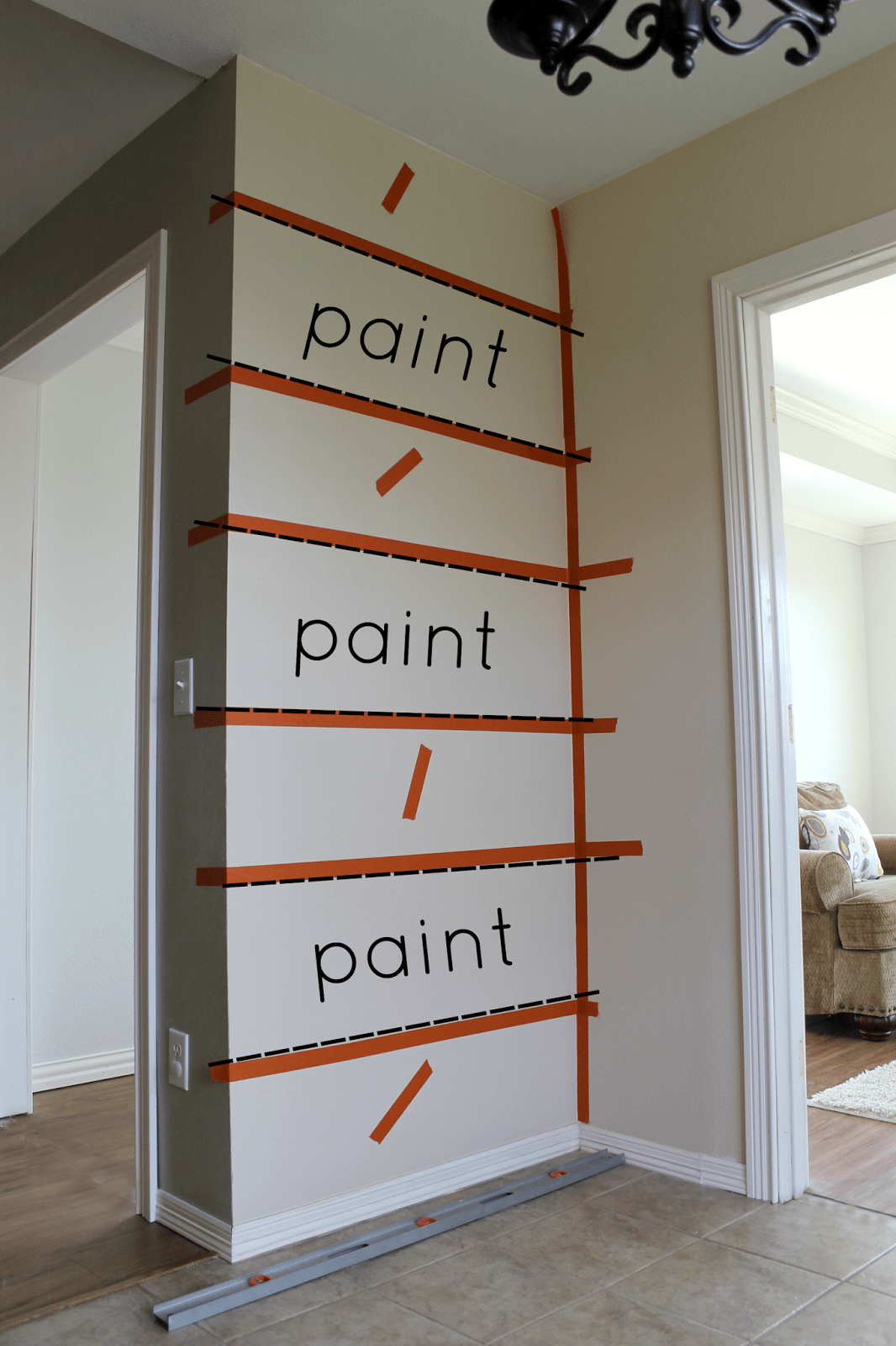 How to Paint Perfect Stripes with Frog Tape® frogtape gingersnapcrafts