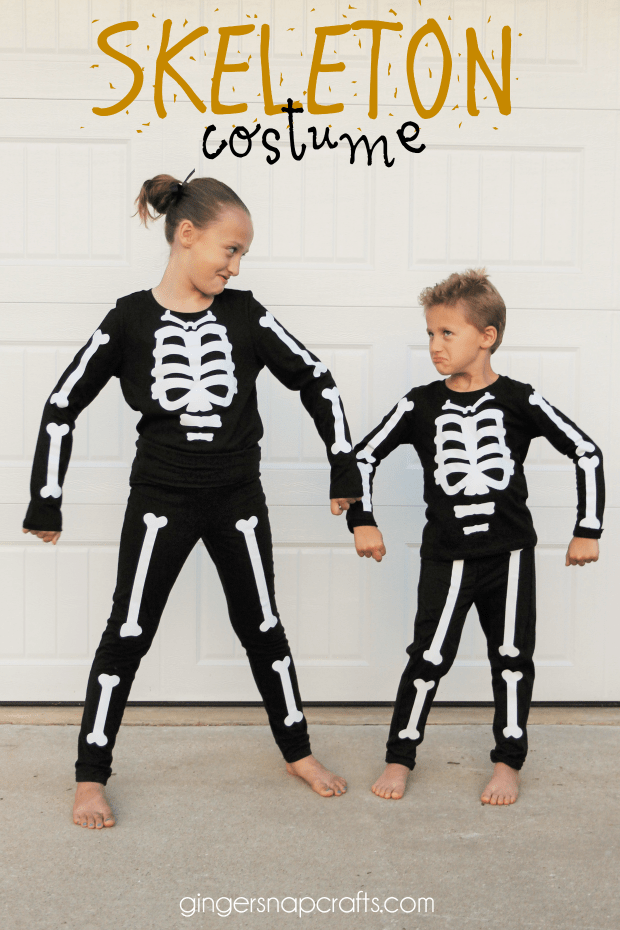Skeleton Costume {tutorial} gingersnapcrafts