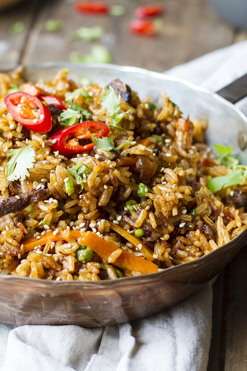 15 Minute Leftover Bulgogi Korean Fried Rice Ginger with Spice