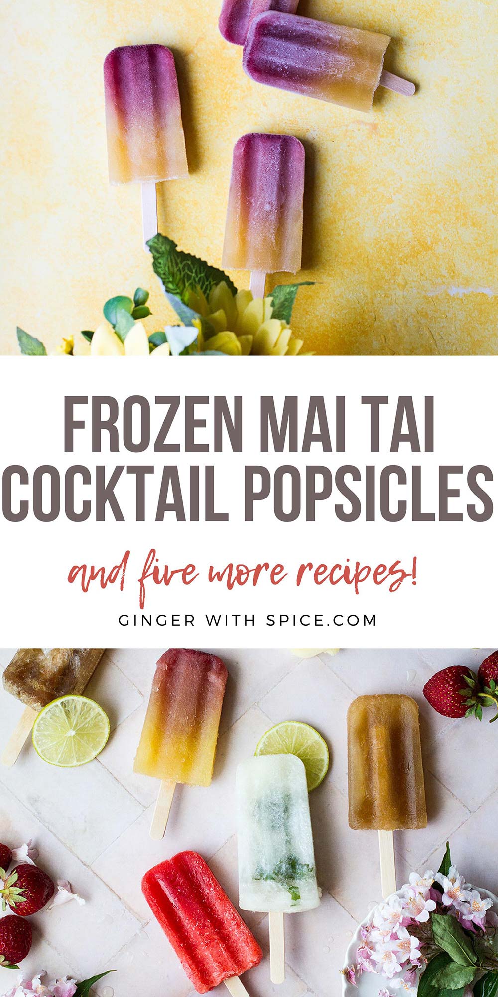 6 Tasty Alcoholic Popsicles Recipes (Frozen Cocktails) Ginger with Spice