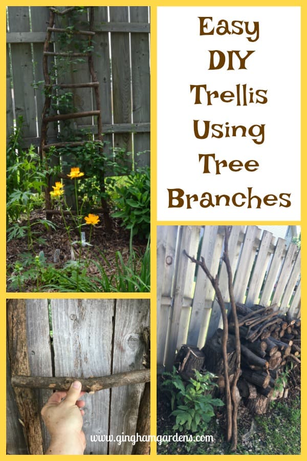 Easy DIY Garden Decor Using Tree Branches Gingham Gardens