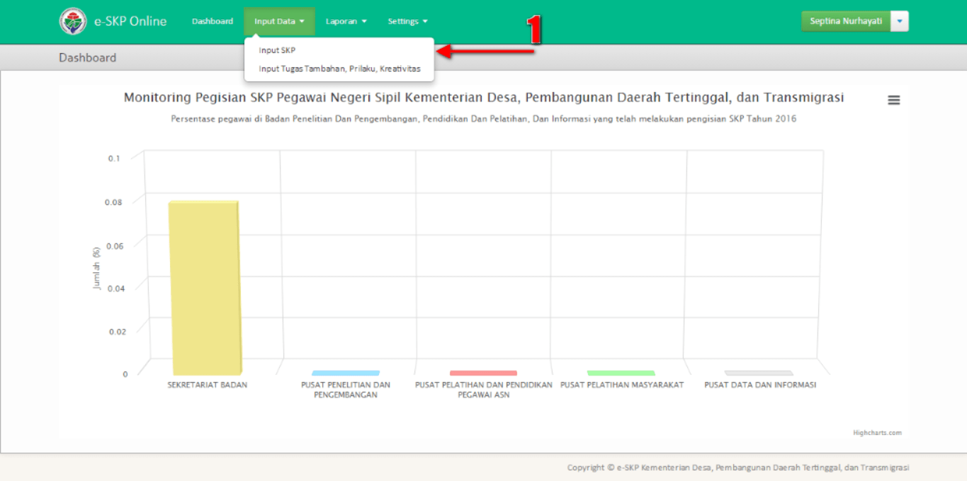 Input SKP Bulanan · Aplikasi SKP Online